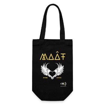 KAMA ÂME MAÂT Coeur Ailé blanc - Sac à bouteille - noir - Devant