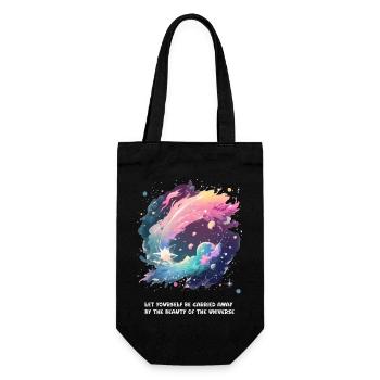 The beauty of the universe - Gift Bag for Bottles - black - Front