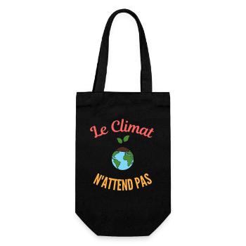 Le climat n'attend pas - Sac à bouteille - noir - Devant