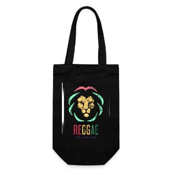 Reggae the Lion - Geschenkbeutel für Flaschen - Schwarz - Vorne