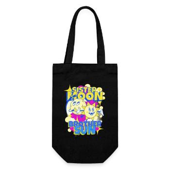 Sister Moon Brother Sun - Gift Bag for Bottles - black - Front