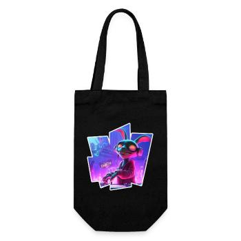Rabbit Dj - Geschenkbeutel für Flaschen - Schwarz - Vorne