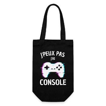 Tee shirt - J peux pas J ai Console - Sac à bouteille - noir - Devant