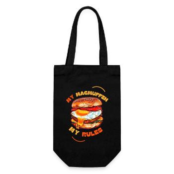 My McMuffin My Rules - Gift Bag for Bottles - black - Front