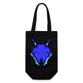 wolf - Geschenkbeutel für Flaschen - Schwarz - Vorne