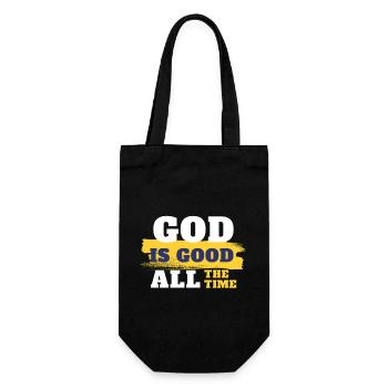 God is good all the time - Geschenkbeutel für Flaschen - Schwarz - Vorne