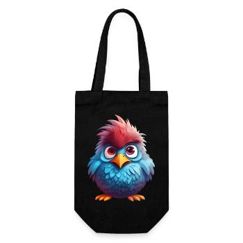 Fluffy Feathered Darling - Geschenkbeutel für Flaschen - Schwarz - Vorne