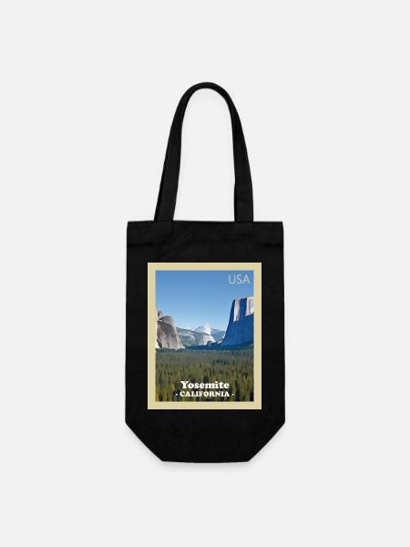 Yosemite-Nationalpark - Geschenkbeutel für Flaschen - Schwarz