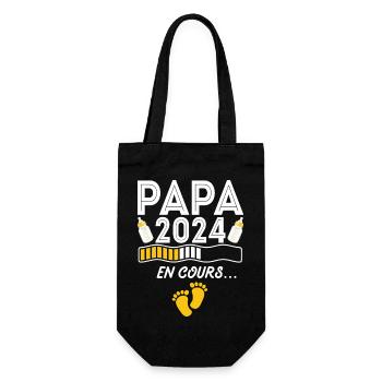 Nouveau Nouvelle Naissance Future Papa 2024 - Sac à bouteille - noir - Devant
