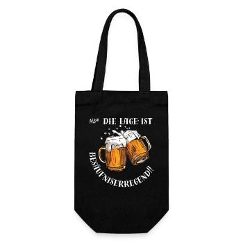 Besäufniserregend - Geschenkbeutel für Flaschen - Schwarz - Vorne