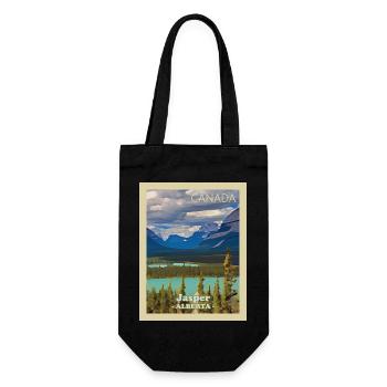 Jasper-Nationalpark - Geschenkbeutel für Flaschen - Schwarz - Vorne
