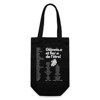 Glânois.e et fier.e de l être! - Sac à bouteille - noir - Devant