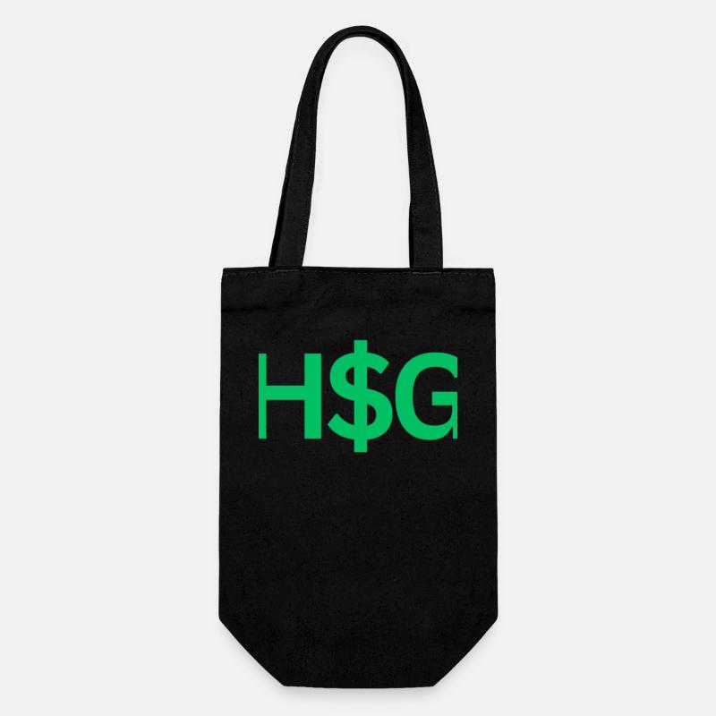 HSG - Geschenkbeutel für Flaschen - Schwarz