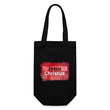 Jesus Christus blood - Geschenkbeutel für Flaschen - Schwarz - Vorne
