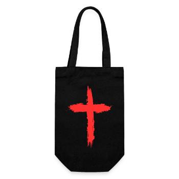 kreuz rot - Sac à bouteille - noir - Devant