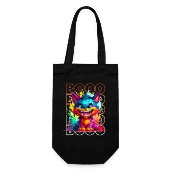 Chibi Howl & Booo! Moonlit Werewolf Tee! - Gift Bag for Bottles - black - Front