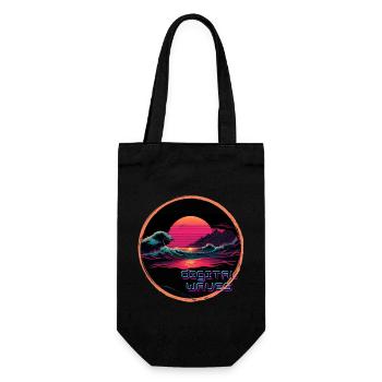 Ondes numériques - Sac à bouteille - noir - Devant