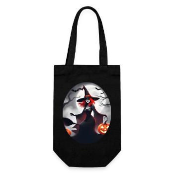 Halloween - Geschenkbeutel für Flaschen - Schwarz - Vorne