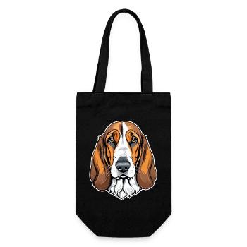 Basset Hound - Sac à bouteille - noir - Devant