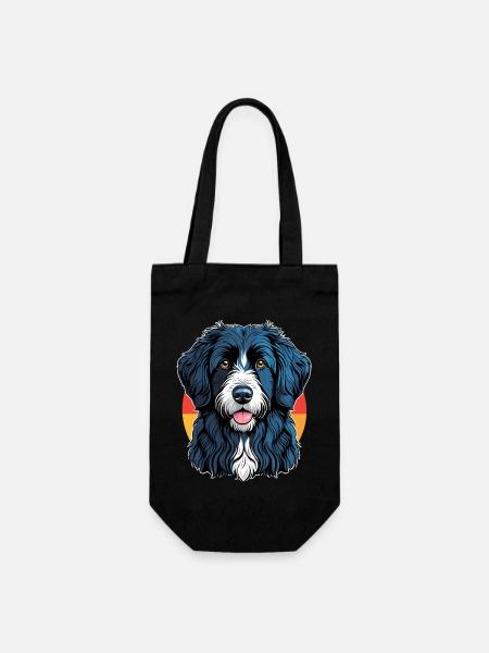 Portuguese Sheepdog - Gift Bag for Bottles - black