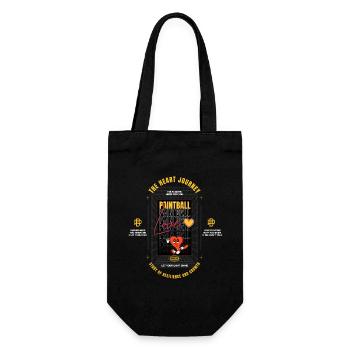 The paintball heart journey, reciliensce & growth - Gift Bag for Bottles - black - Front