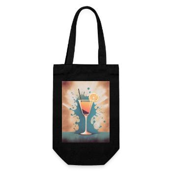 The good life Happy Hour Cocktail - Gift Bag for Bottles - black - Front
