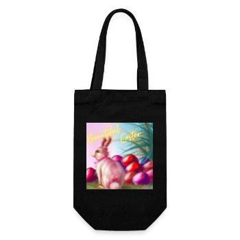 Bezaubernde Ostern - Geschenkbeutel für Flaschen - Schwarz - Vorne
