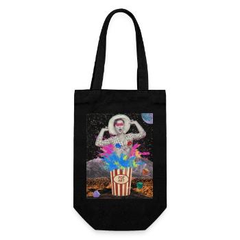 Pop Art Collage - Gift Bag for Bottles - black - Front