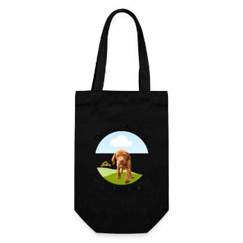 Chemise de chien, promenade de chien, Vizsla, tendance, moderne, chien - Sac à bouteille - noir - Devant