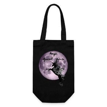 Licorne magique - à l’aquarelle Licorne - Sac à bouteille - noir - Devant