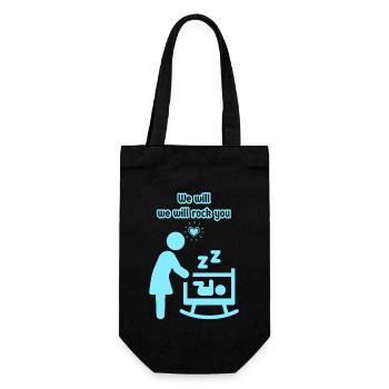 We Will Rock You Queen baby grow - Gift Bag for Bottles - black - Front