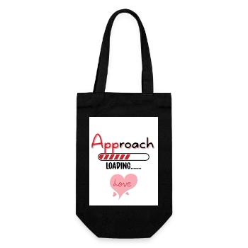 APProach Love. APP roach. - Gift Bag for Bottles - black - Front
