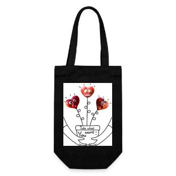 Prenez ce que vous voulez. Prends ce que tu veux. - Sac à bouteille - noir - Devant