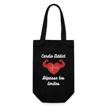Cardio Addict : Dépasse tes limites - Sac à bouteille - noir - Devant
