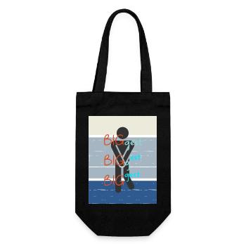 Plus. Le plus grand des plus grands. - Sac à bouteille - noir - Devant