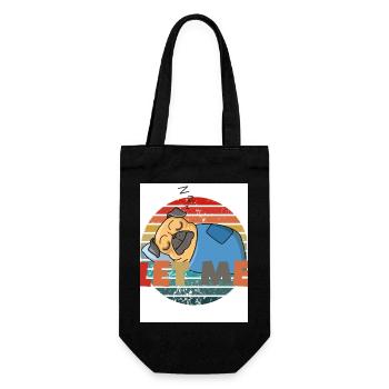 Lass mich. Schlafen. - Geschenkbeutel für Flaschen - Schwarz - Vorne