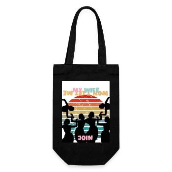 Ma femme ne me laissera pas me joindre à elle. - Sac à bouteille - noir - Devant