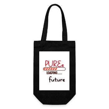 L’avenir à l’état pur. Du pur plaisir. - Sac à bouteille - noir - Devant