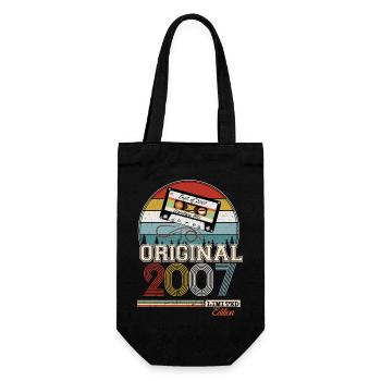 Elegant Retro Gift: 2007 Vintage - Gift Bag for Bottles - black - Front