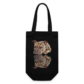 Bouledogue Vieux Bouledogue Anglais Chien Chiens - Sac à bouteille - noir - Devant