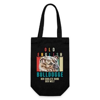 Bouledogue Vieux Bouledogue Anglais Chien Chiens - Sac à bouteille - noir - Devant