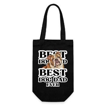 MEILLEUR PAPA CHIEN jamais I cadeau de propriétaire de chien - Sac à bouteille - noir - Devant