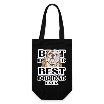 BEST DOG DAD EVER I Dog Owner Gift - Gift Bag for Bottles - black - Front