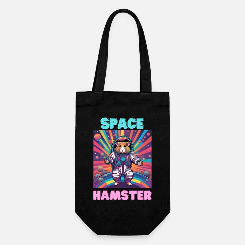 Hamster de l’espace - Sac à bouteille - noir