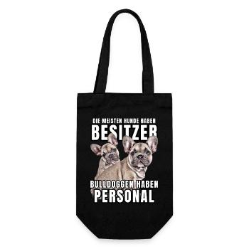 Les bouledogues ont des chiens de bouledogue personnels - Sac à bouteille - noir - Devant