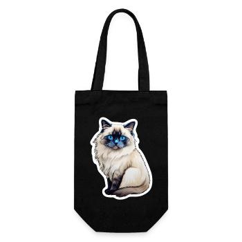 Ragdoll Cat - Gift Bag for Bottles - black - Front