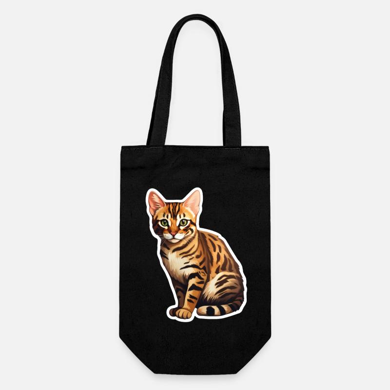 Chat du Bengale - Sac à bouteille - noir