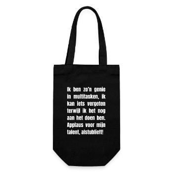 Antwerpener Dialekt, T-Shirt Genter Text. - Geschenkbeutel für Flaschen - Schwarz - Vorne