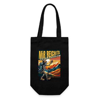MIR REICHT´S ICH GEH WANDERN - Geschenkbeutel für Flaschen - Schwarz - Vorne