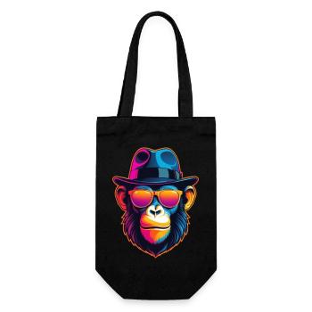 Singe Néon - Sac à bouteille - noir - Devant